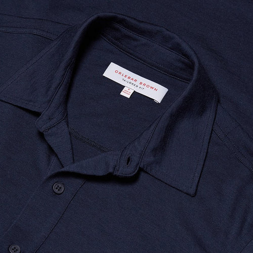 Orlebar Brown - Sebastian Merino Polo Shirt in Navy - Nigel Clare