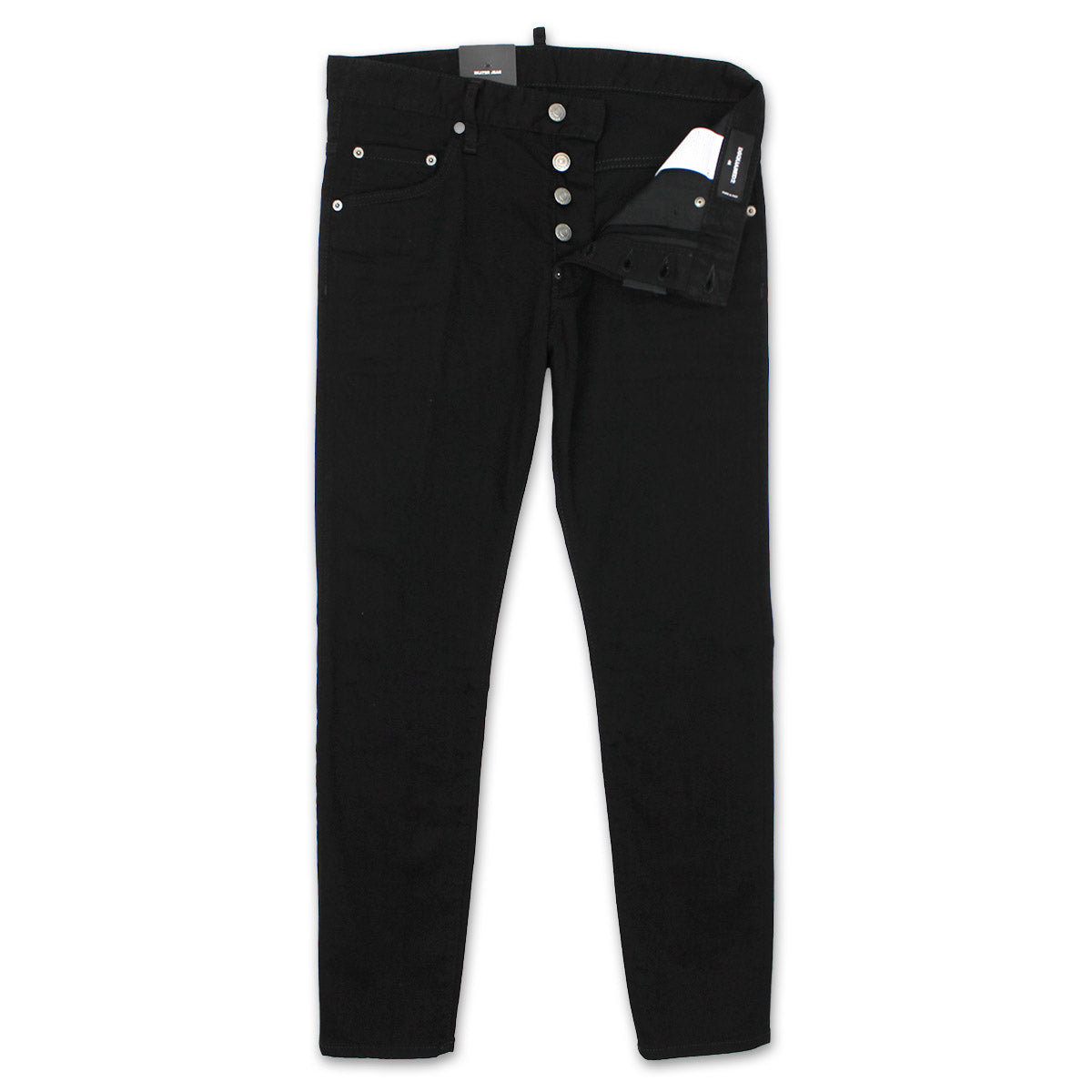 DSQUARED2 - Trash Bull Wash Super Twinky Jeans in Black | Nigel Clare