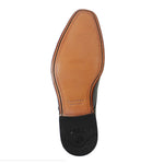 Loake - Foley Black Leather Semi Brogue Derby Shoes - Nigel Clare