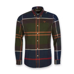 Barbour - Iceloch Tailored Fit Shirt in Green Tartan - Nigel Clare