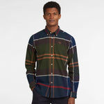 Barbour - Iceloch Tailored Fit Shirt in Green Tartan - Nigel Clare