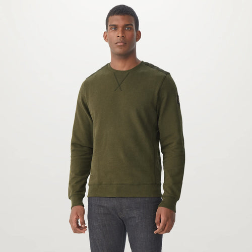 Belstaff - Jarvis Sweatshirt in Salvia Melange - Nigel Clare
