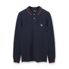 PS Paul Smith - Slim Fit LS Polo Shirt in Navy - Nigel Clare
