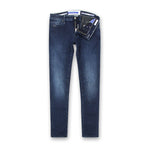 Jacob Cohen - M13 Chris Skinny Fit Blue Jeans with Blue Badge - Nigel Clare