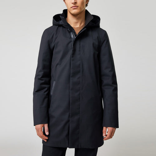 Mackage - Thorin-R Trench Coat with Removable Liner in Navy - Nigel Clare