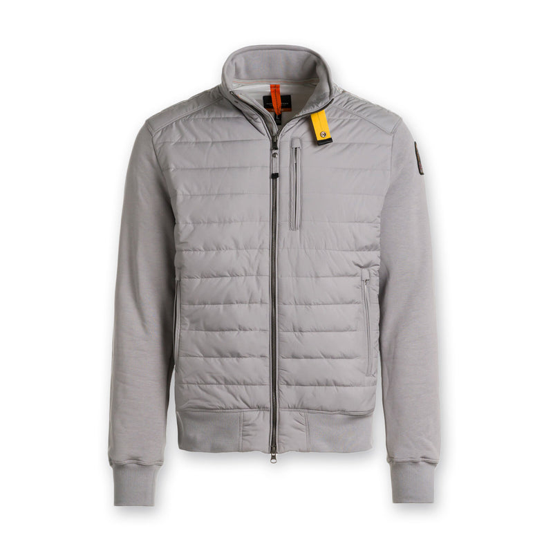 Parajumpers - Elliot Quilt Hooded Jacket in Paloma Grey - Nigel Clare