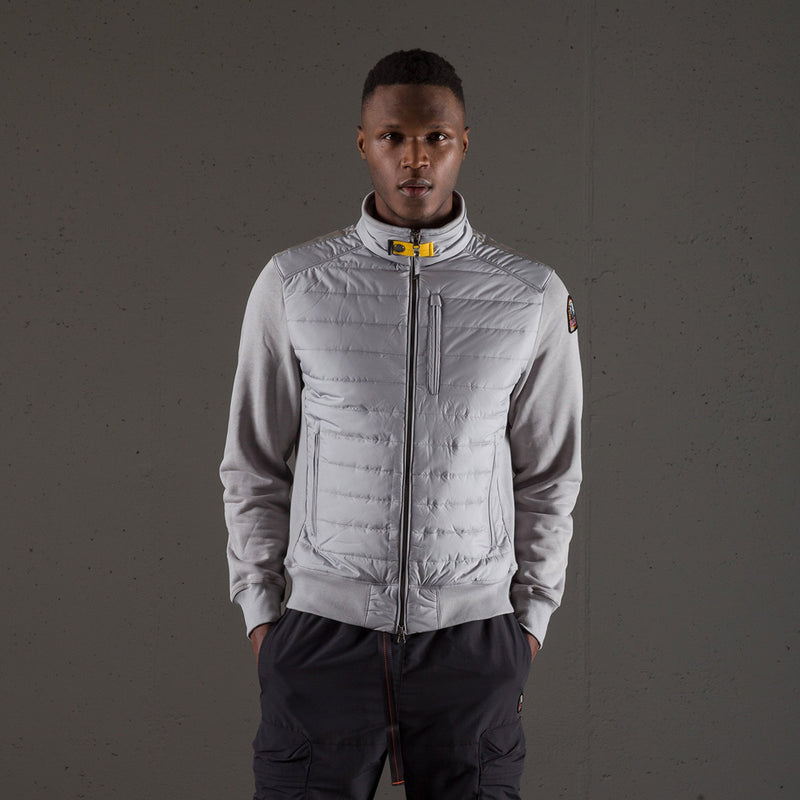 Parajumpers - Elliot Quilt Hooded Jacket in Paloma Grey - Nigel Clare