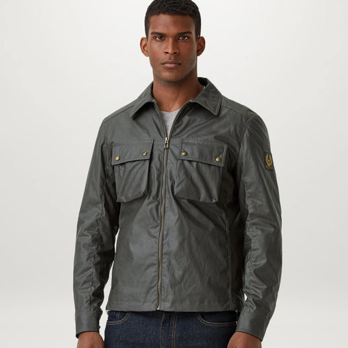 Belstaff - Dunstall Waxed Jacket in Granite Grey - Nigel Clare