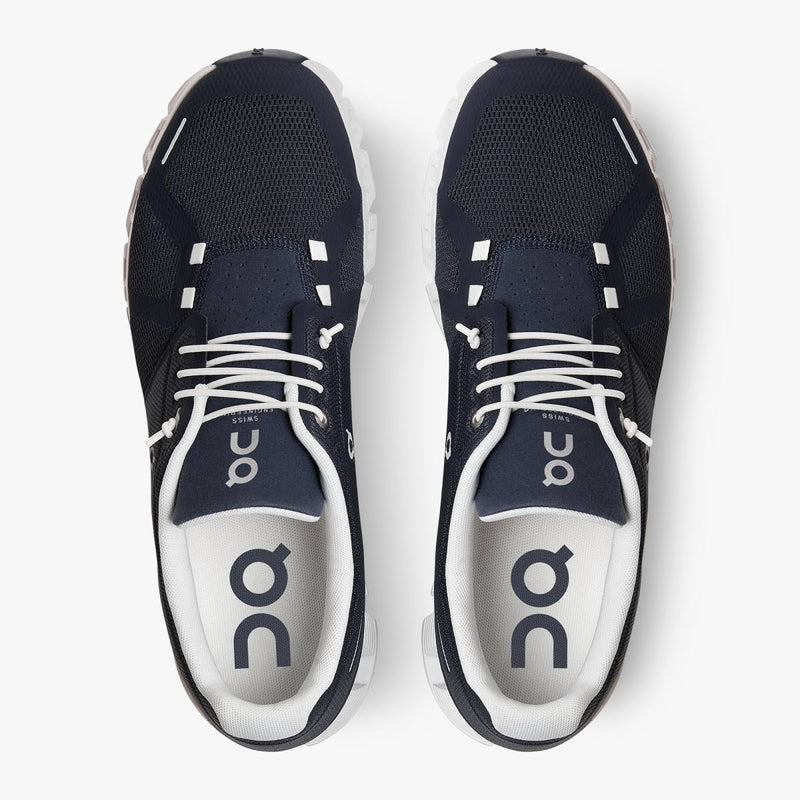 On Running - Cloud 5 Trainers in Midnight/White - Nigel Clare