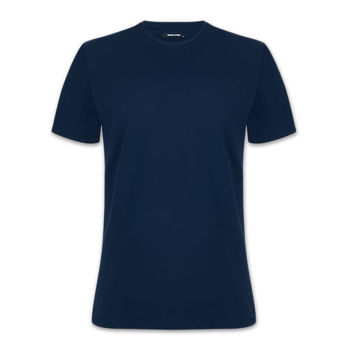 Remus Uomo - Plain T-Shirt in Navy - Nigel Clare