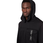 Emporio Armani - Technical Fabric Hoodie in Black - Nigel Clare