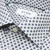 Eton - Slim Fit Medallion Print Shirt in White & Blue - Nigel Clare
