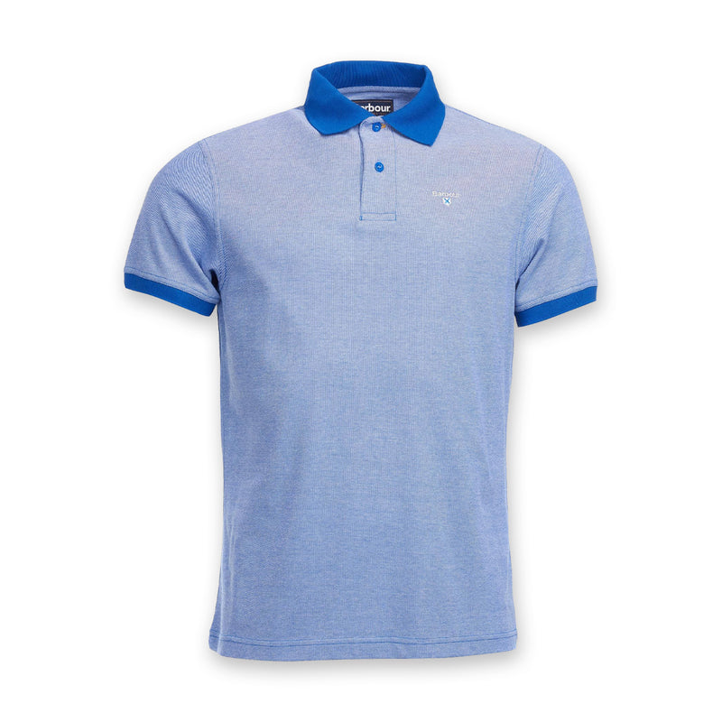 Barbour - Sports Mix Polo Shirt in Electric Blue - Nigel Clare