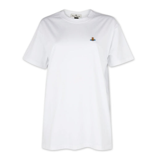 Vivienne Westwood - Multicolour Orb T-Shirt in White - Nigel Clare