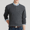 Polo Ralph Lauren - Cable Knit Jumper in Grey - Nigel Clare