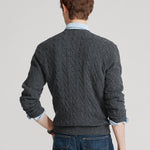 Polo Ralph Lauren - Cable Knit Jumper in Grey - Nigel Clare