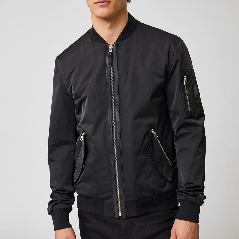 Ragnar-R Bomber Jacket in Black - Main Image