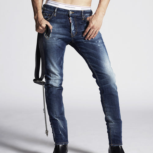 DSQUARED2 - Dark 4 Wash Cool Guy Jeans in Blue - Nigel Clare