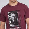 Barbour Intl - Goggles Steve McQ T-Shirt in Merlot - Nigel Clare