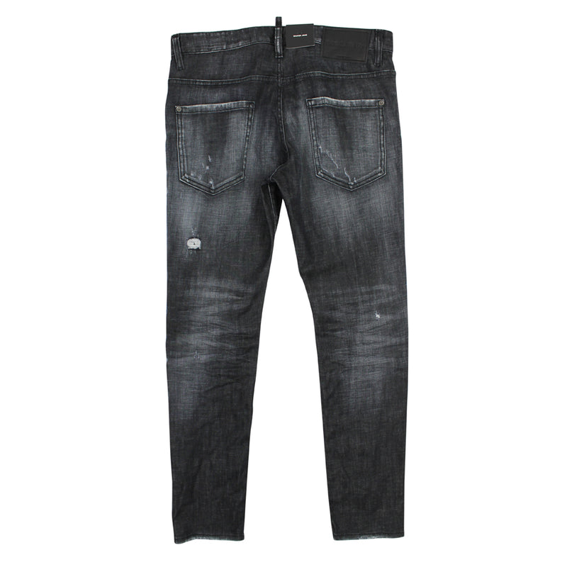 DSQUARED2 - Distressed Skater Jeans in Washed Black - Nigel Clare