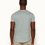 Orlebar Brown - OB-T Linen Tailored Fit T-Shirt in Mineral - Nigel Clare