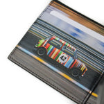Paul Smith - 'Racing Mini' Print Leather Wallet in Black - Nigel Clare