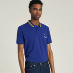 PS Paul Smith - Slim Fit 'Happy' Polo Shirt in Blue - Nigel Clare