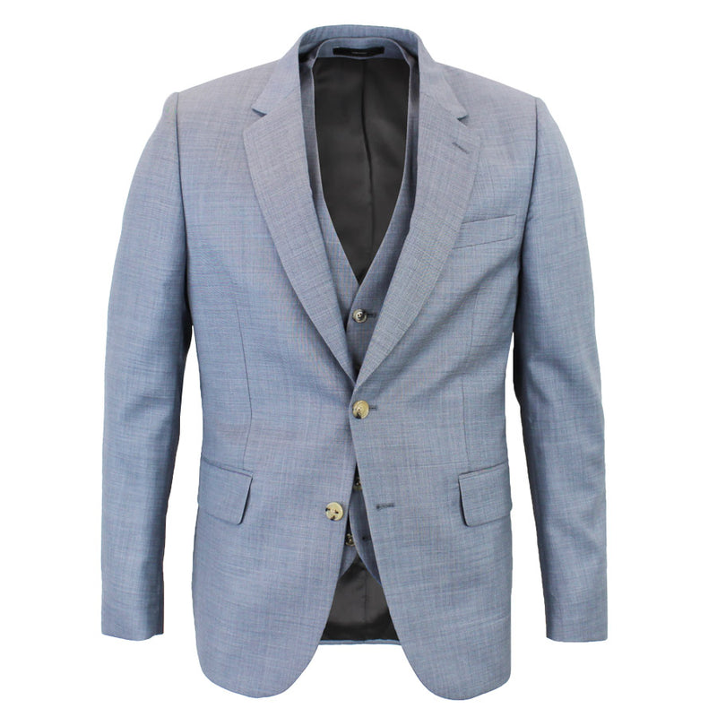 Paul Smith - Soho Tailored Fit 3-Piece Suit in Light Blue - Nigel Clare
