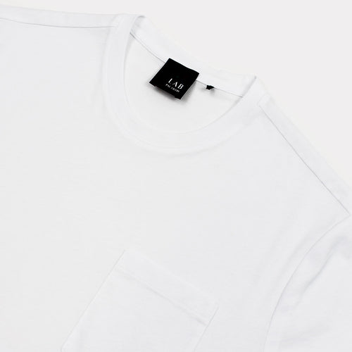 Pal Zileri - Chest Pocket T-Shirt in White - Nigel Clare