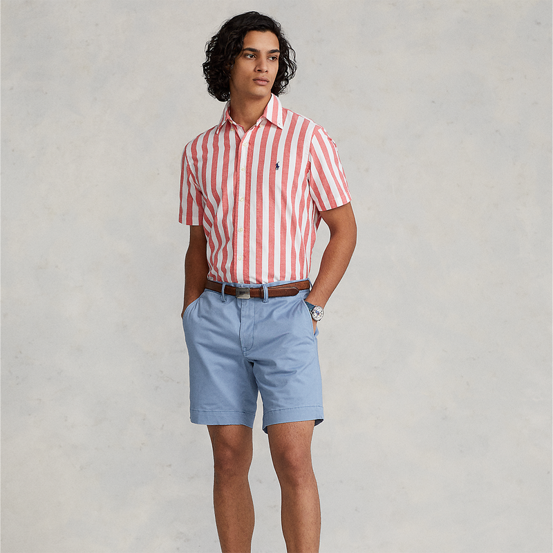 Polo Ralph Lauren - Stretch Straight Fit Chino Shorts in Blue - Nigel Clare