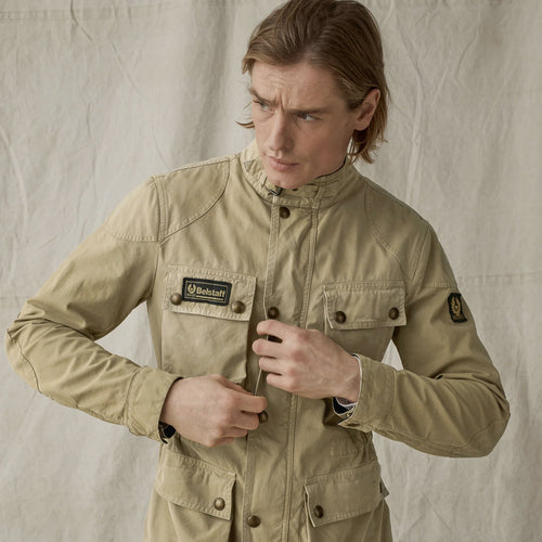 Belstaff - Fieldmaster Vintage Jacket in Beige Cotton Canvas - Nigel Clare