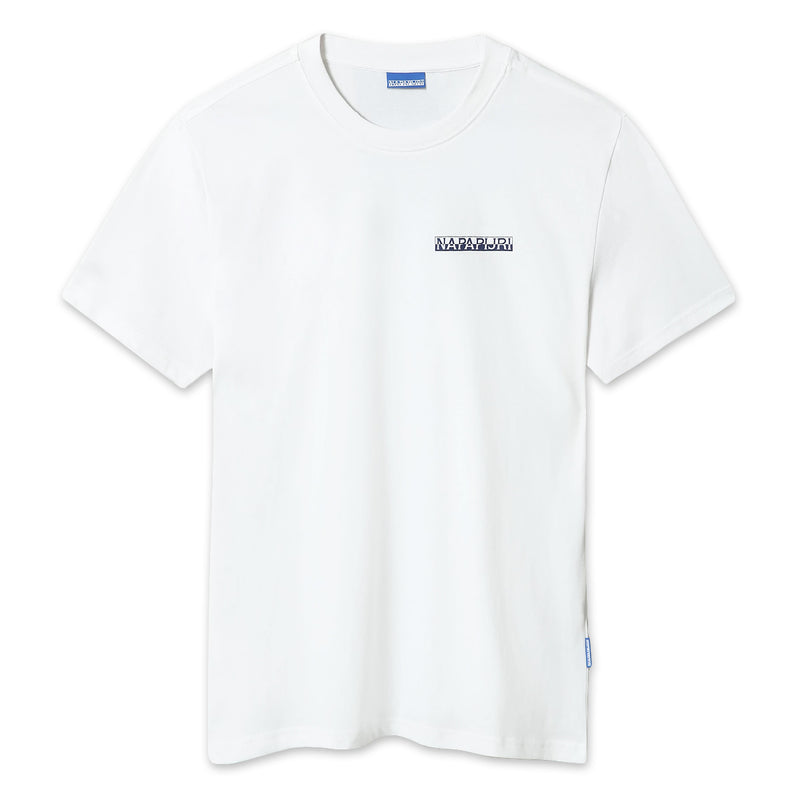 Napapijri - S-Surf Logo T-Shirt in White - Nigel Clare