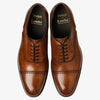 Loake - Hughes Semi Brogue Shoes in Chestnut - Nigel Clare
