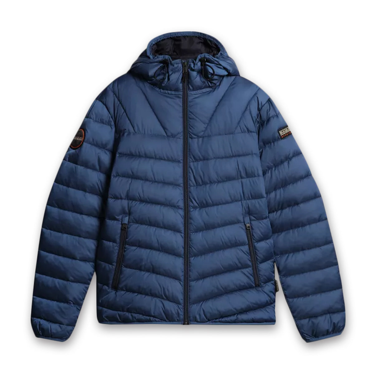 Napapijri Aerons Quilted Jacket in Blue Ensign Nigel Clare