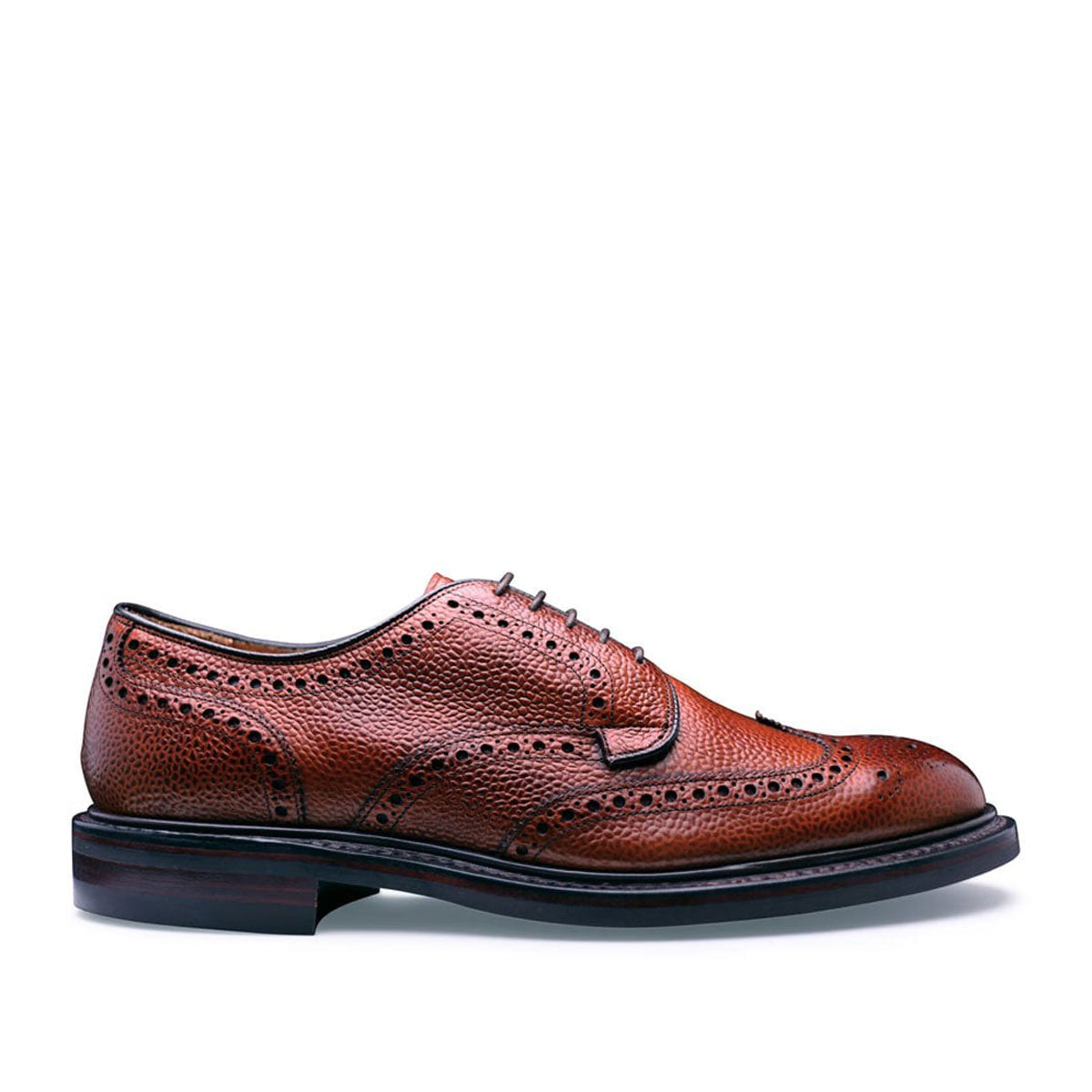 Joseph Cheaney - Bexhill Derby Brogue Shoes in Mahogany | Nigel Clare