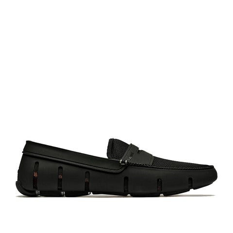 Swims Penny Loafers in Black Nigel Clare