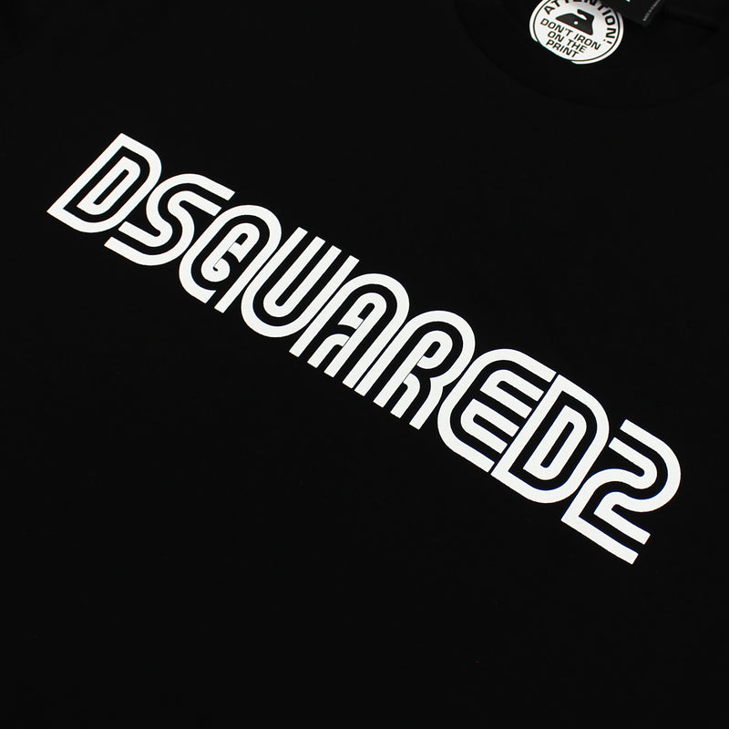 DSQUARED2 - Outline T-Shirt in Black - Nigel Clare
