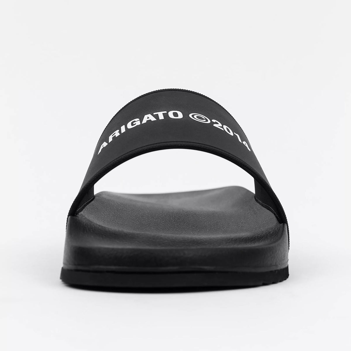 Axel Arigato Logo Pool Sliders In Black Nigel Clare