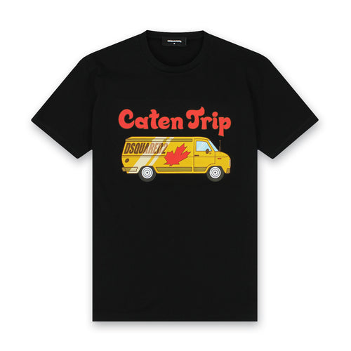 DSQUARED2 - Caten Trip Cool T-Shirt in Black - Nigel Clare
