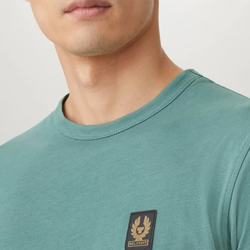 Belstaff - Patch T-Shirt in Faded Teal - Nigel Clare