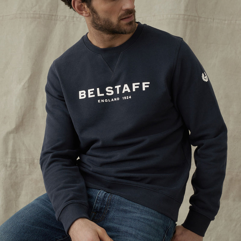 Belstaff - 1924 Sweatshirt in Dark Ink - Nigel Clare