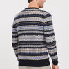 Barbour - Fairisle Crew Neck Jumper in Midnight - Nigel Clare