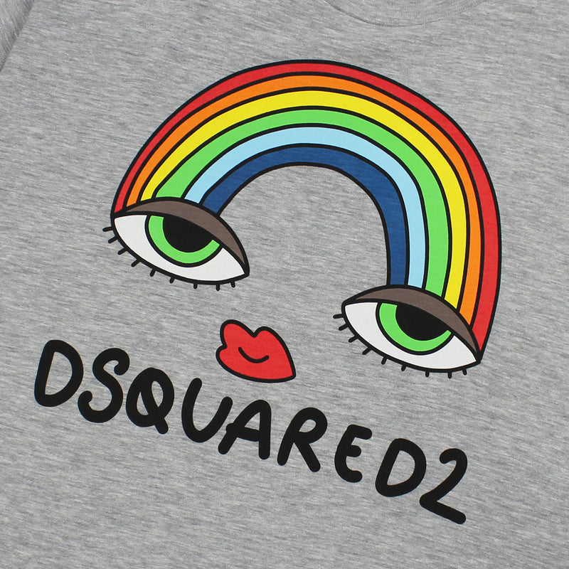 DSQUARED2 - Rainbow Cool T-Shirt in Grey | Nigel Clare