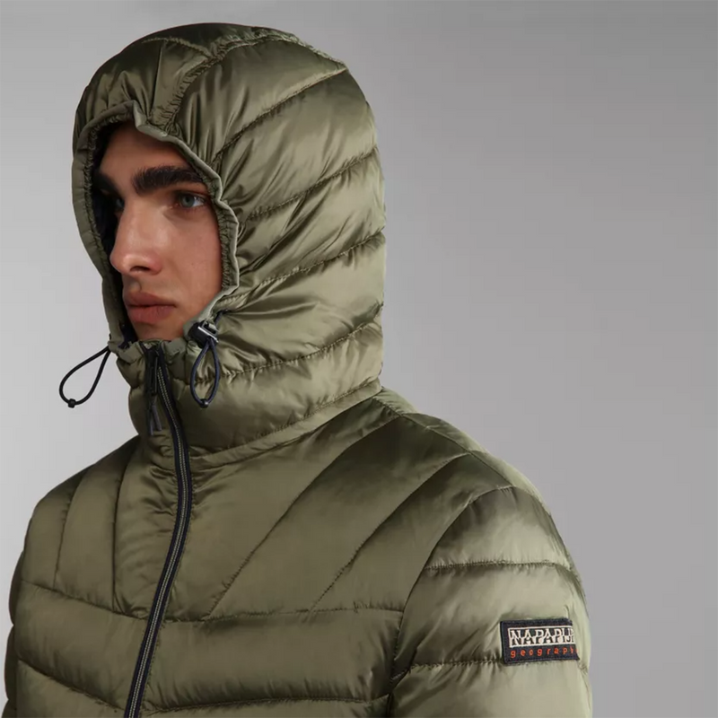 Napapijri puffer 2025 jacket aerons hood