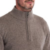 Barbour - Holden Half Zip Sweater in Military Marl - Nigel Clare