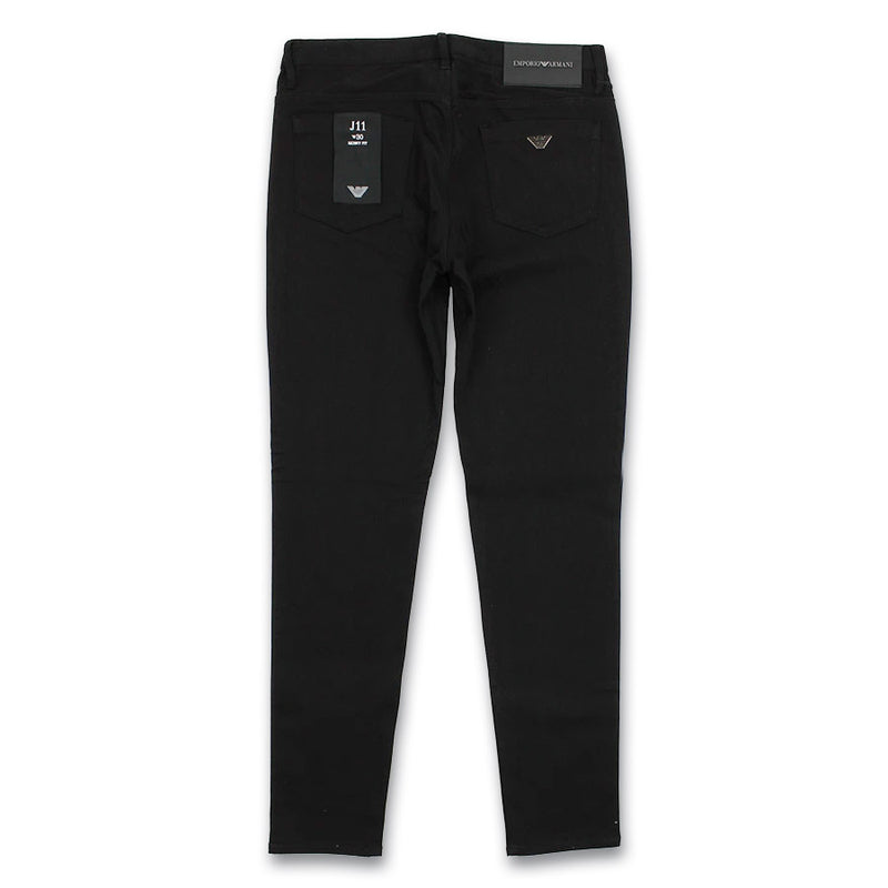 Emporio Armani - J11 Skinny Comfort Jeans in Black - Nigel Clare