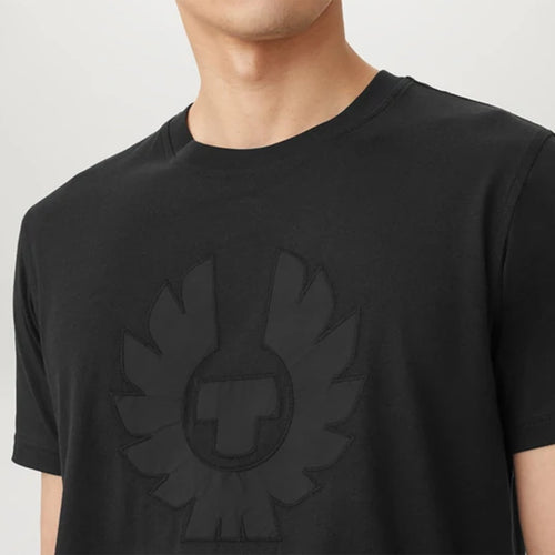 Belstaff - Nylon Applique Phoenix T-Shirt in Black - Nigel Clare