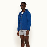 Orlebar Brown - Rush Classic Fit Showerproof Jacket in Bleu - Nigel Clare