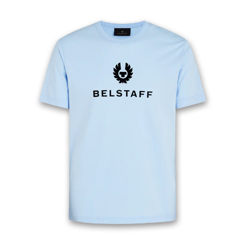 Belstaff - Signature T-Shirt in Sky Blue - Nigel Clare