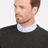 Barbour - Tisbury Crew Neck Knit Jumper in Black - Nigel Clare